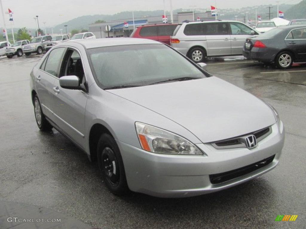 2003 Accord LX Sedan - Satin Silver Metallic / Black photo #8