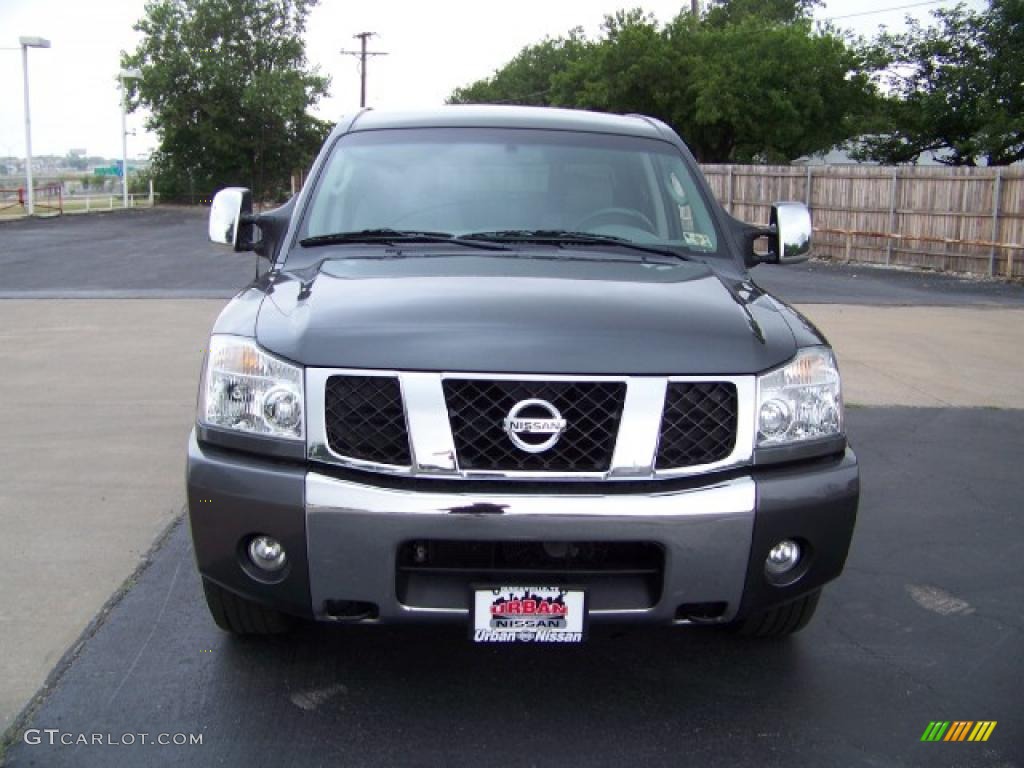 2007 Titan SE Crew Cab - Smoke Gray / Steel Gray photo #2