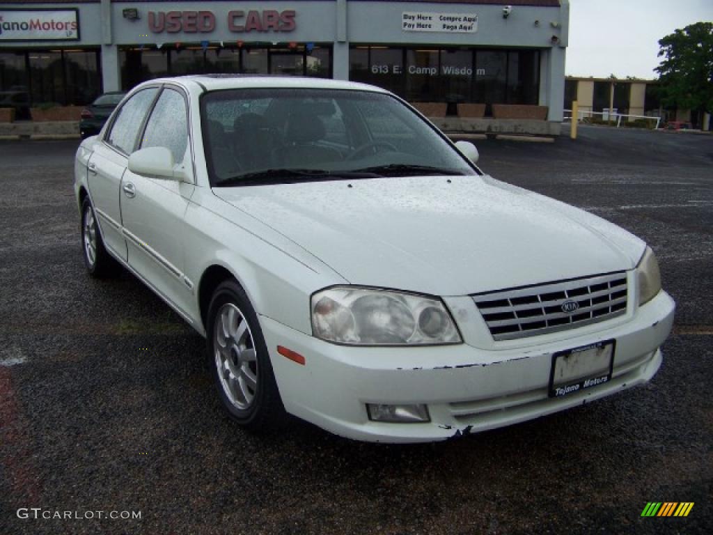 2002 Optima SE - White Pearl / Beige photo #3
