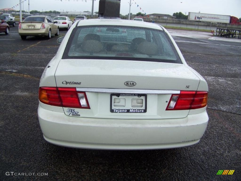 2002 Optima SE - White Pearl / Beige photo #5