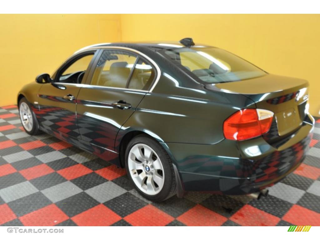 2006 3 Series 330xi Sedan - Deep Green Metallic / Grey photo #4