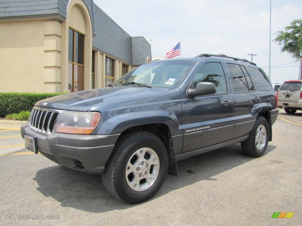 2000 Grand Cherokee Laredo - Steel Blue Metallic / Agate photo #3