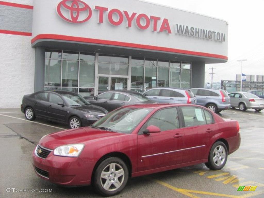 2006 Malibu LT V6 Sedan - Sport Red Metallic / Cashmere Beige photo #1