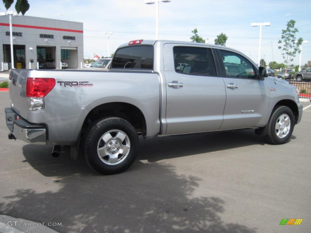 2008 Tundra Limited CrewMax 4x4 - Silver Sky Metallic / Graphite Gray photo #2