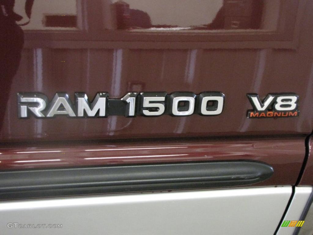 2001 Ram 1500 SLT Club Cab 4x4 - Dark Garnet Red Pearl / Agate photo #14
