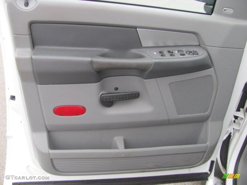 2008 Ram 1500 Big Horn Edition Quad Cab 4x4 - Bright White / Medium Slate Gray photo #13