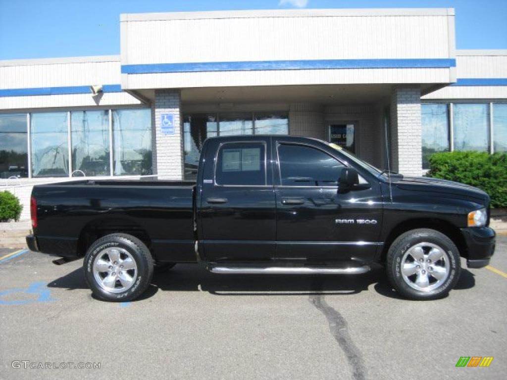 2002 Ram 1500 Sport Quad Cab 4x4 - Black / Dark Slate Gray photo #4