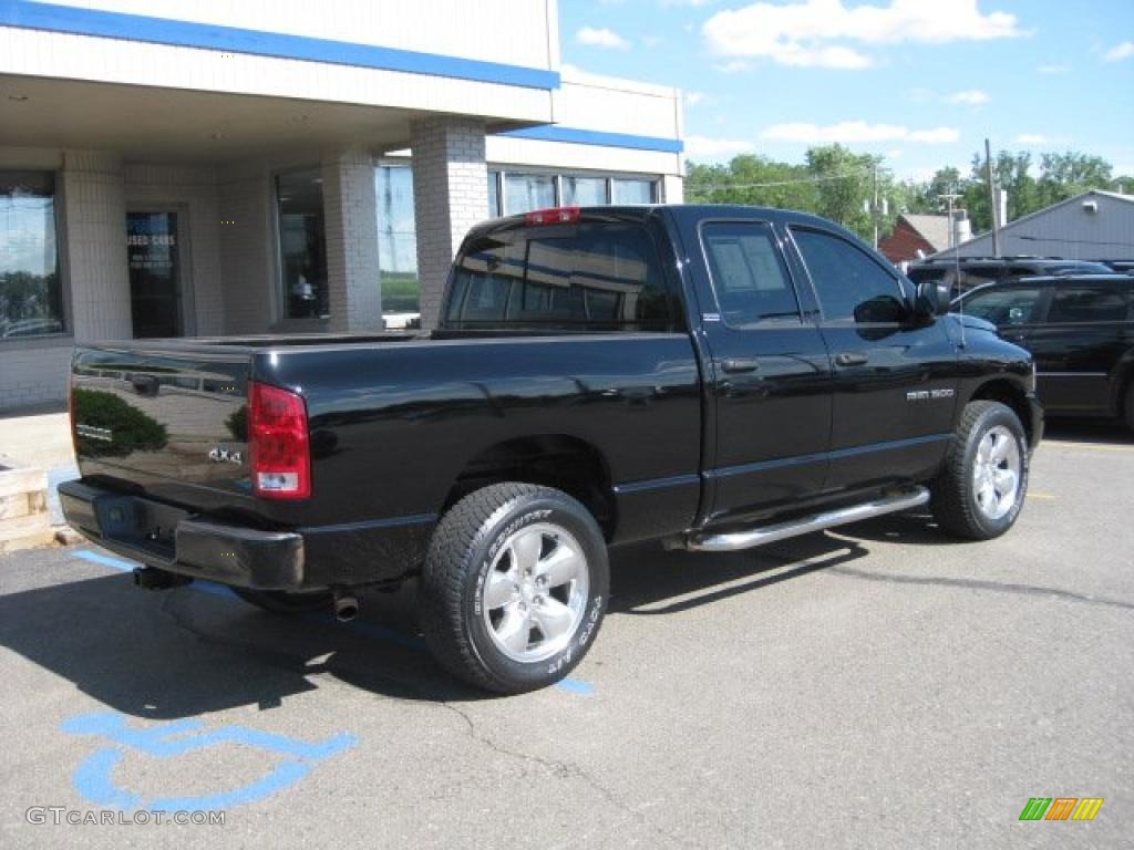 2002 Ram 1500 Sport Quad Cab 4x4 - Black / Dark Slate Gray photo #5