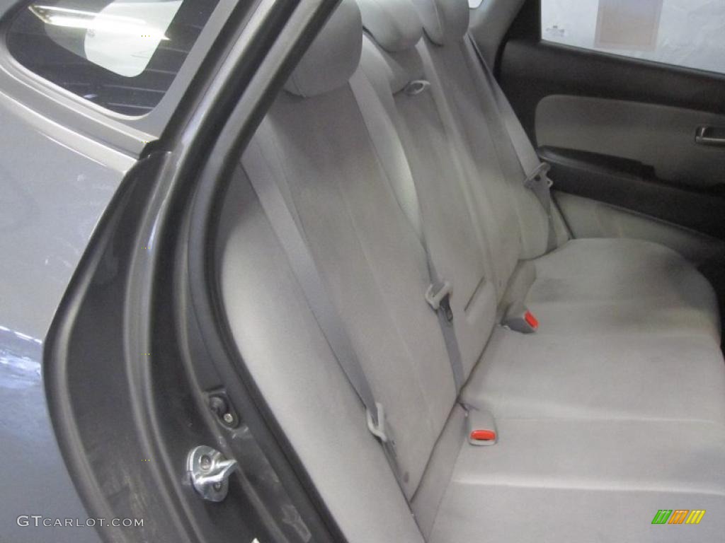 2008 Elantra SE Sedan - Carbon Gray Metallic / Gray photo #6