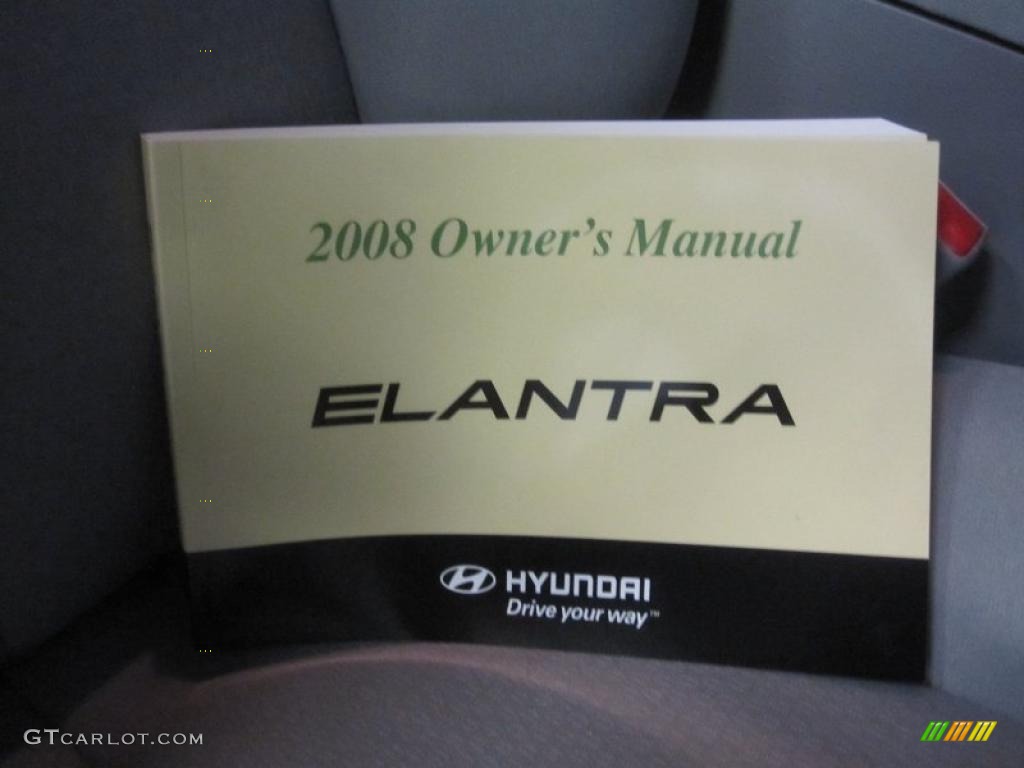 2008 Elantra SE Sedan - Carbon Gray Metallic / Gray photo #9