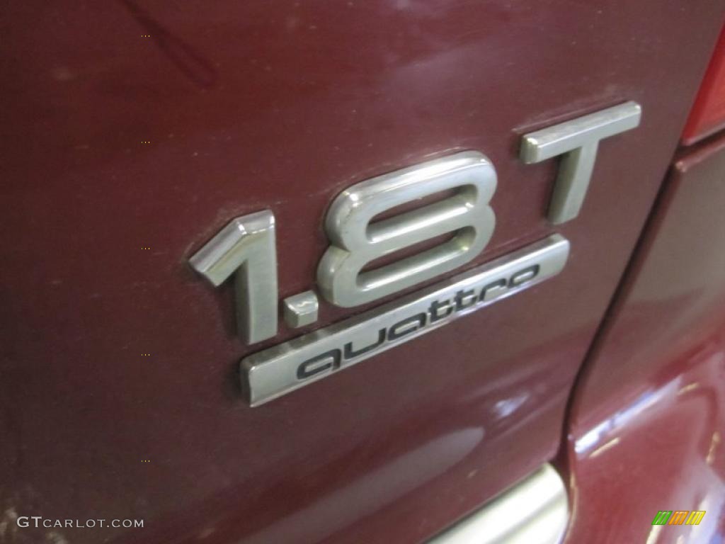 2004 A4 1.8T quattro Sedan - Crimson Red Pearl Effect / Grey photo #5