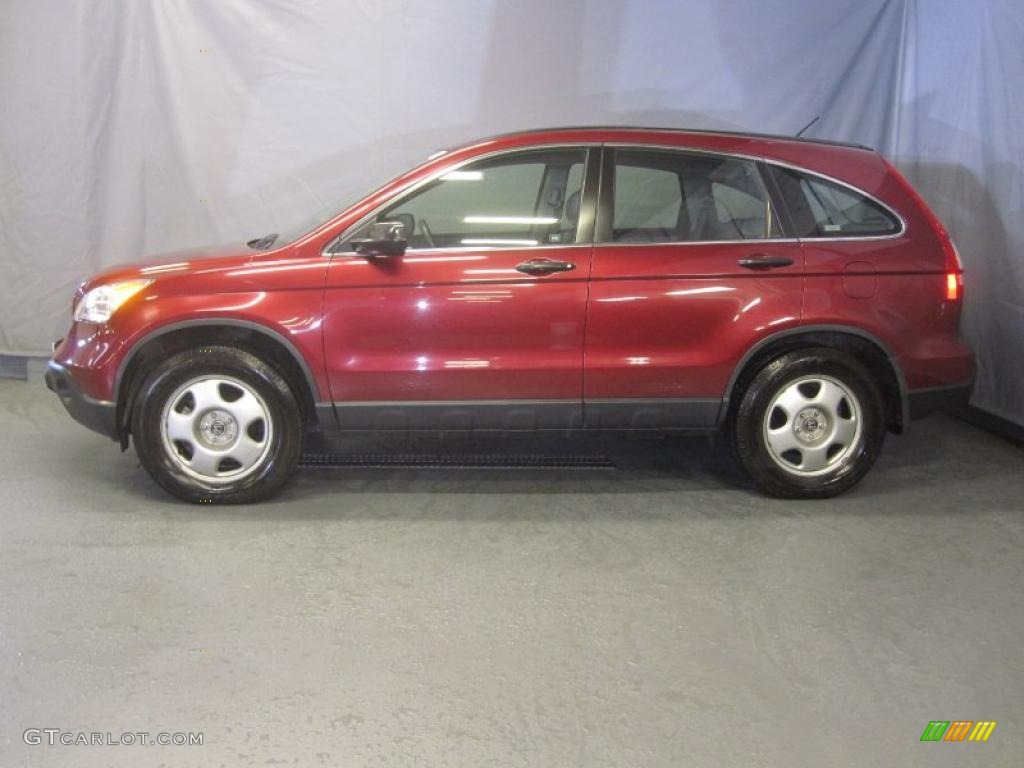 2007 CR-V LX 4WD - Tango Red Pearl / Gray photo #2