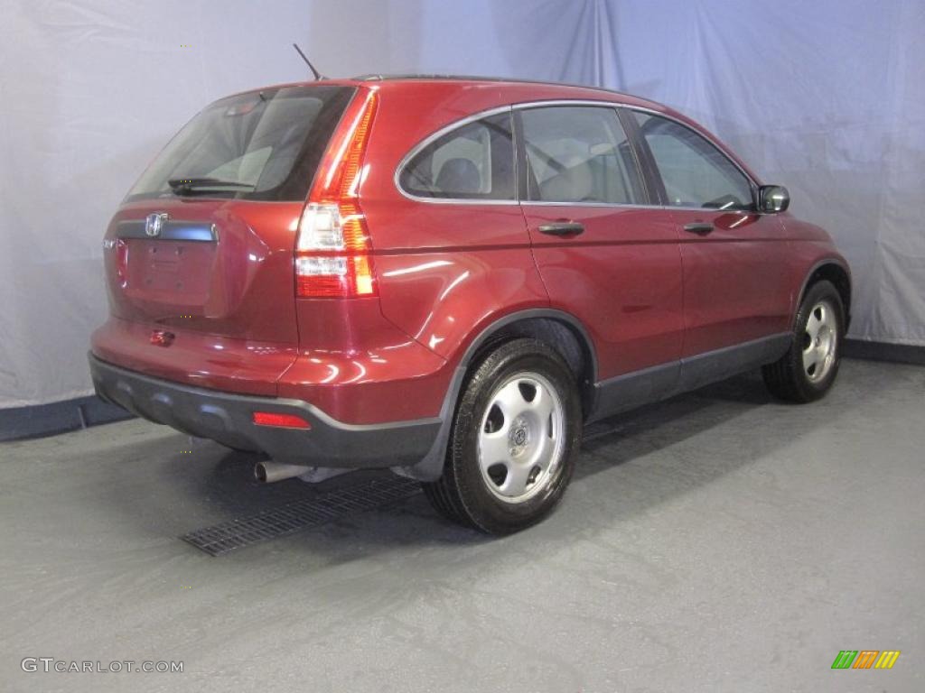 2007 CR-V LX 4WD - Tango Red Pearl / Gray photo #3
