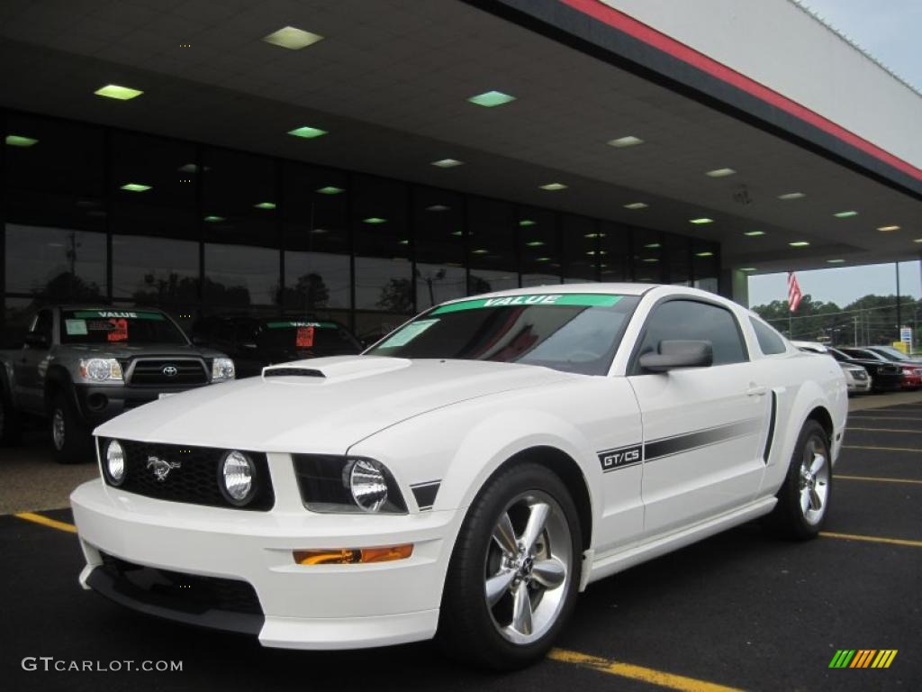 2008 Mustang GT/CS California Special Coupe - Performance White / Dark Charcoal/Medium Parchment photo #1