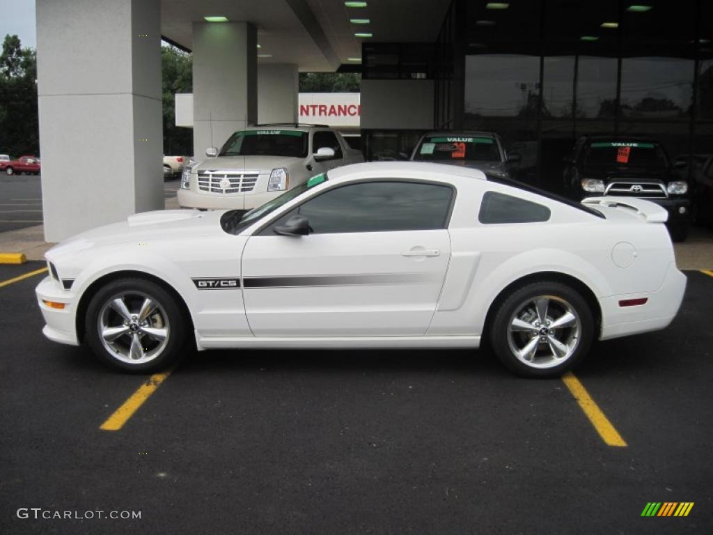 2008 Mustang GT/CS California Special Coupe - Performance White / Dark Charcoal/Medium Parchment photo #4