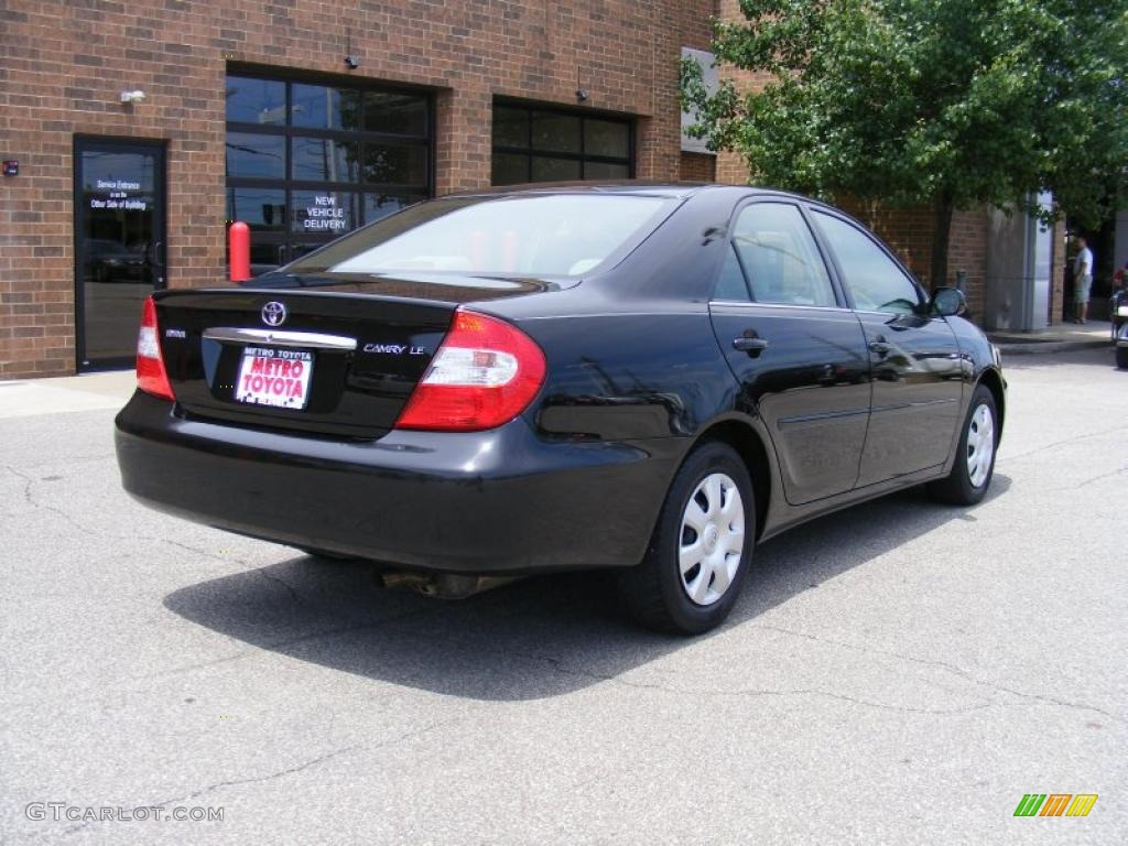 2004 Camry LE - Black / Stone photo #3