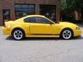 2004 Screaming Yellow Ford Mustang Mach 1 Coupe  photo #2