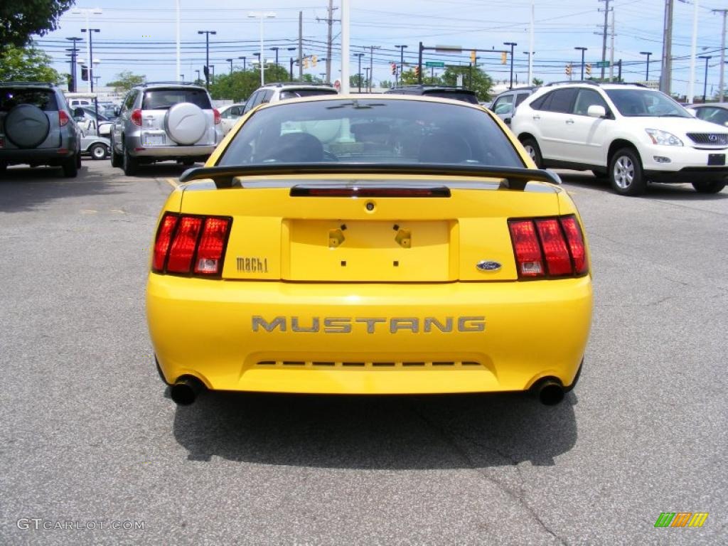 2004 Mustang Mach 1 Coupe - Screaming Yellow / Dark Charcoal photo #4