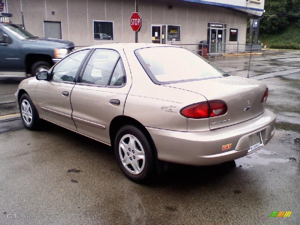 2002 Cavalier LS Sedan - Sandrift Metallic / Neutral photo #2