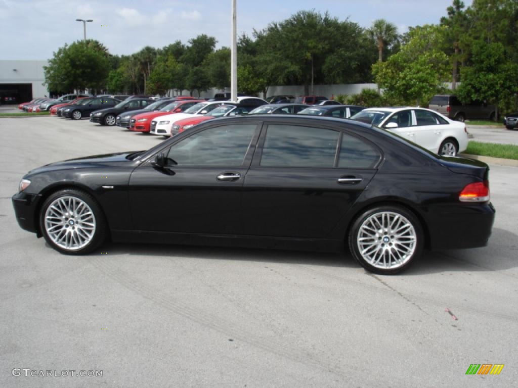 2008 7 Series 750Li Sedan - Azurite Black Metallic / Black photo #1