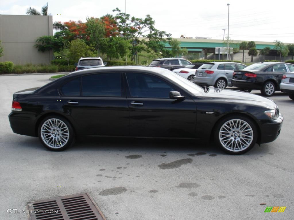 2008 7 Series 750Li Sedan - Azurite Black Metallic / Black photo #2