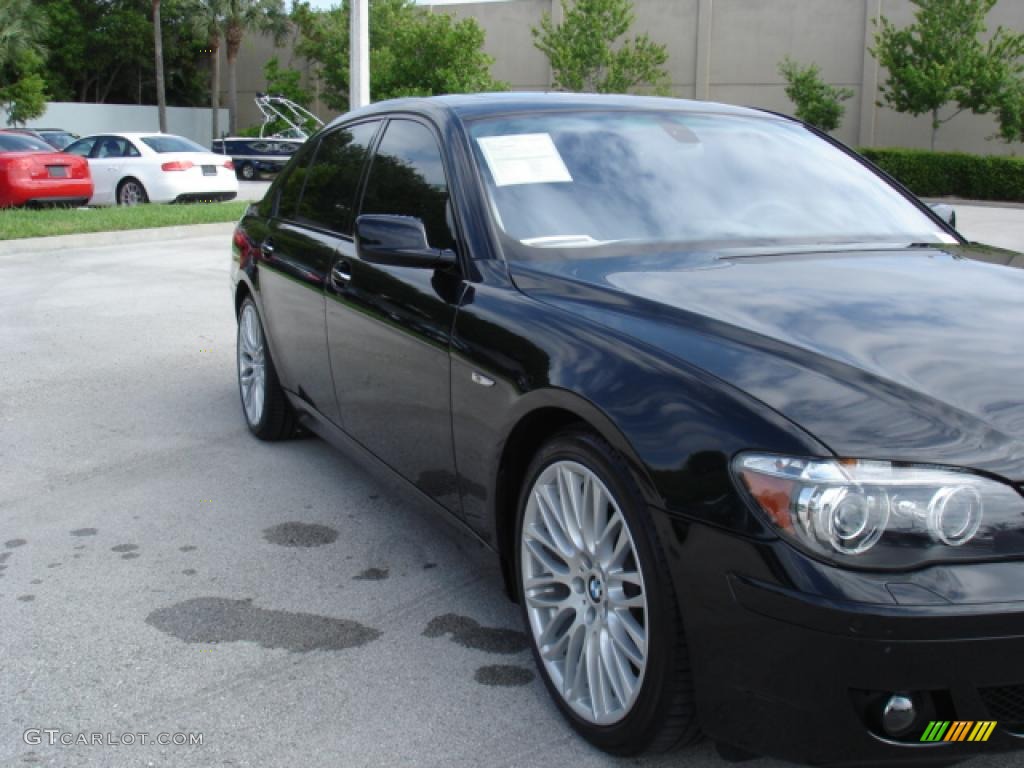 2008 7 Series 750Li Sedan - Azurite Black Metallic / Black photo #6