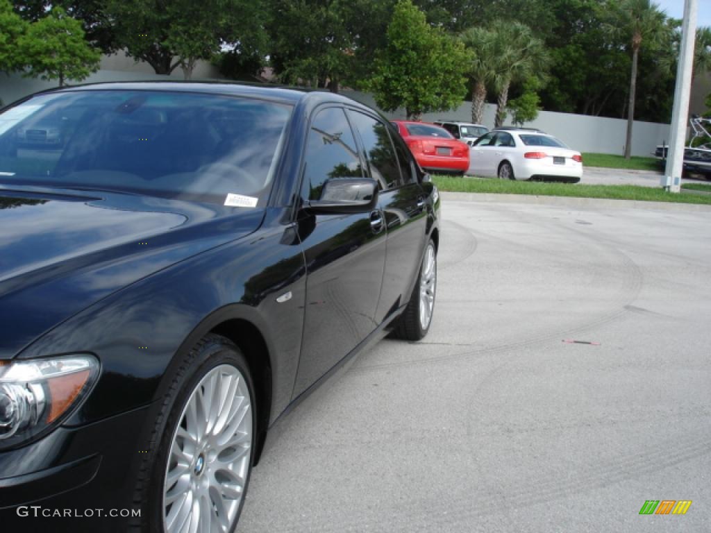 2008 7 Series 750Li Sedan - Azurite Black Metallic / Black photo #7
