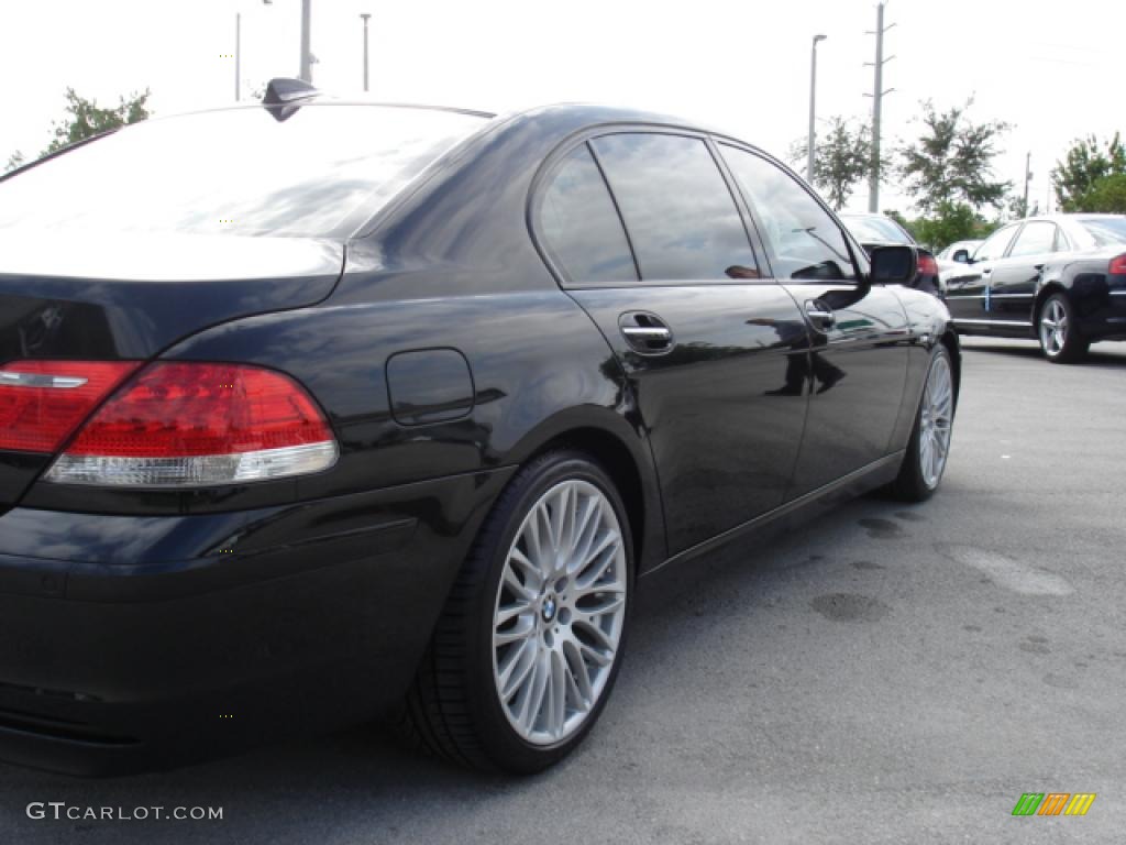 2008 7 Series 750Li Sedan - Azurite Black Metallic / Black photo #8