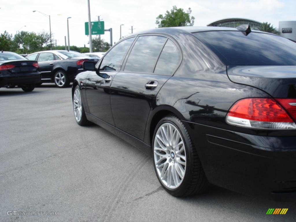 2008 7 Series 750Li Sedan - Azurite Black Metallic / Black photo #9