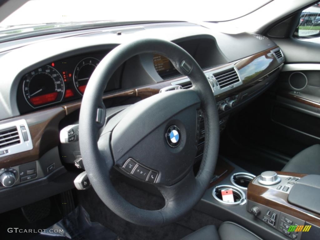 2008 7 Series 750Li Sedan - Azurite Black Metallic / Black photo #11