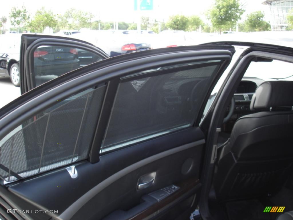 2008 7 Series 750Li Sedan - Azurite Black Metallic / Black photo #14