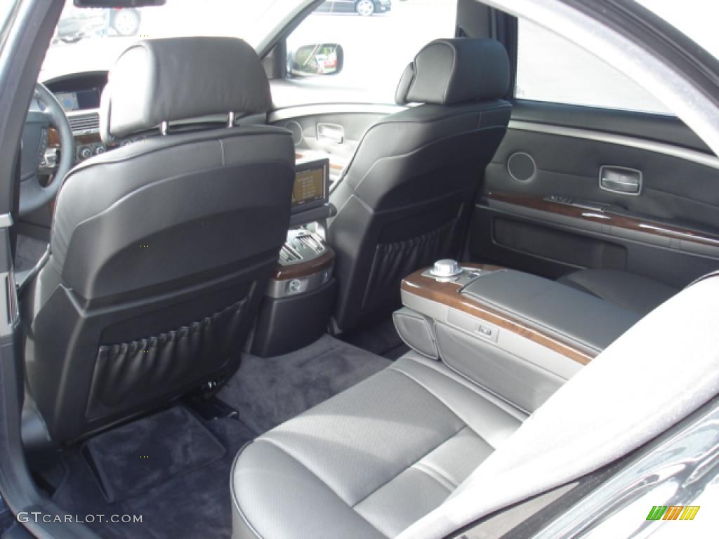 2008 7 Series 750Li Sedan - Azurite Black Metallic / Black photo #15