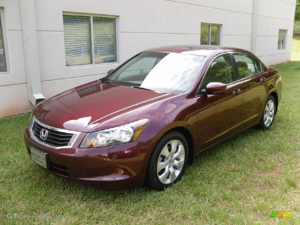 2009 Accord EX Sedan - Basque Red Pearl / Ivory photo #1