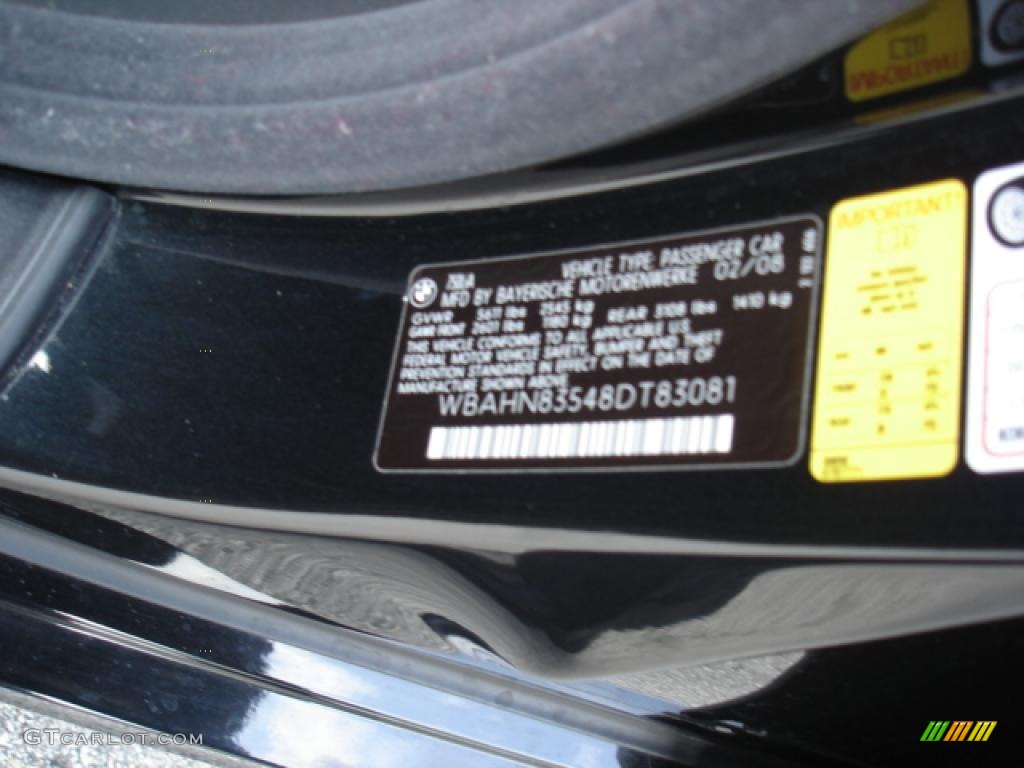 2008 7 Series 750Li Sedan - Azurite Black Metallic / Black photo #19
