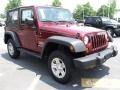 2010 Red Rock Crystal Pearl Jeep Wrangler Sport 4x4  photo #4