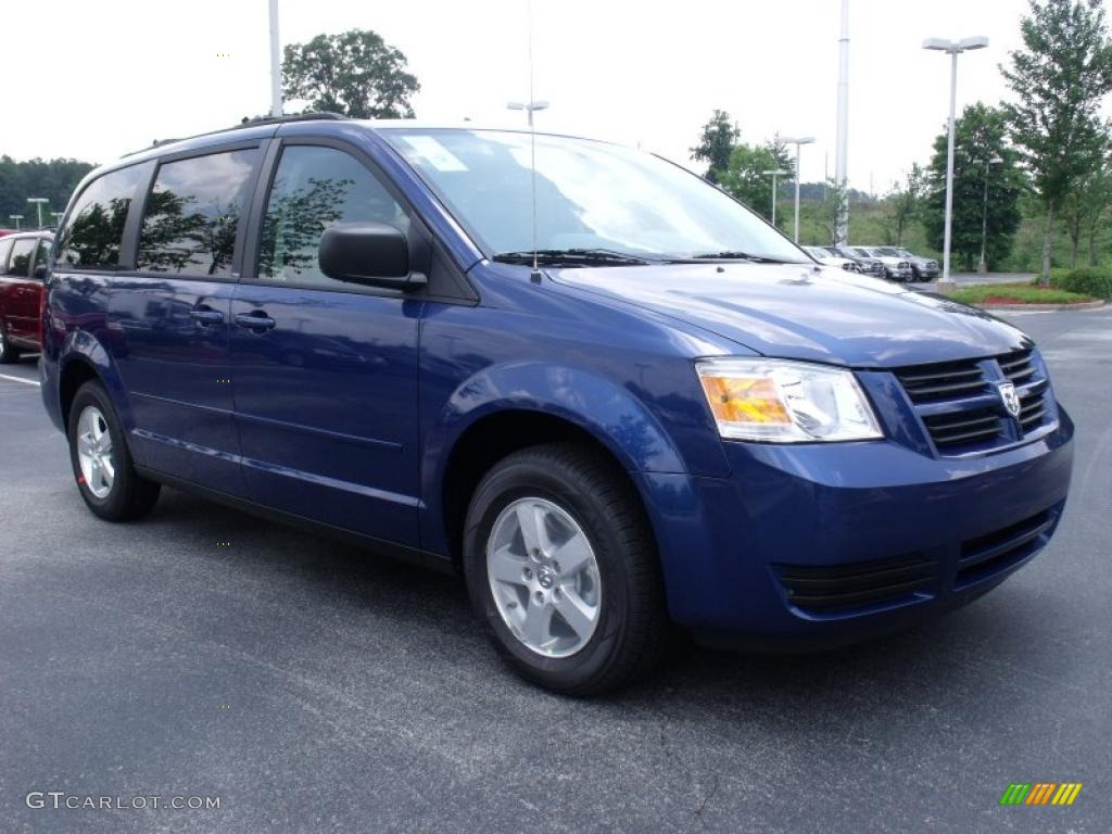 2010 Grand Caravan SE Hero - Deep Water Blue Pearl Coat / Medium Slate Gray/Light Shale photo #4