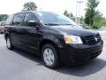 2010 Brilliant Black Crystal Pearl Dodge Grand Caravan SE Hero  photo #4