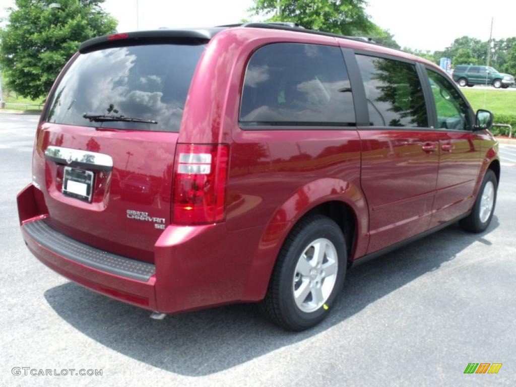 2010 Grand Caravan SE Hero - Deep Cherry Red Crystal Pearl / Dark Slate Gray/Light Shale photo #3