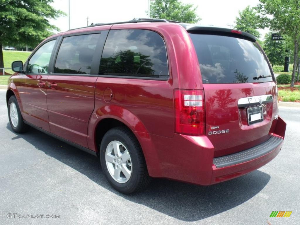 2010 Grand Caravan SE Hero - Deep Cherry Red Crystal Pearl / Medium Slate Gray/Light Shale photo #2