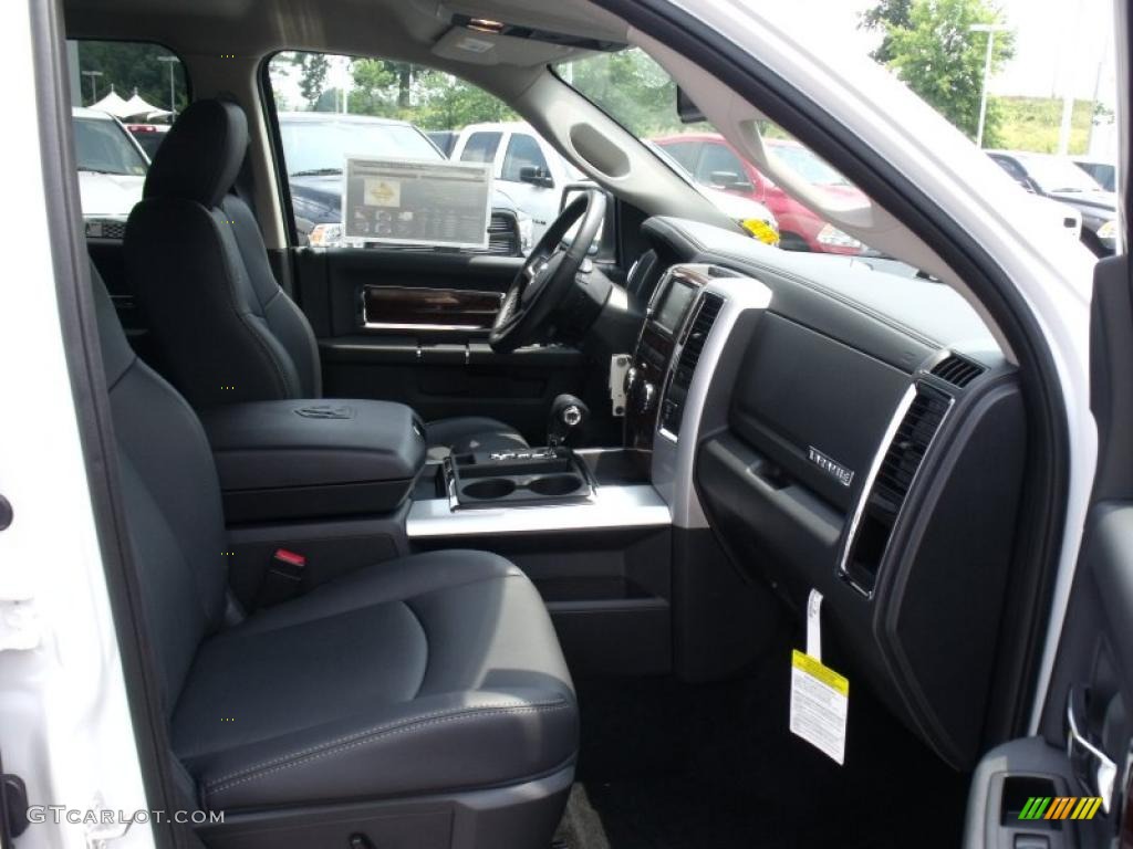 2010 Ram 1500 Laramie Crew Cab - Stone White / Dark Slate Gray photo #10