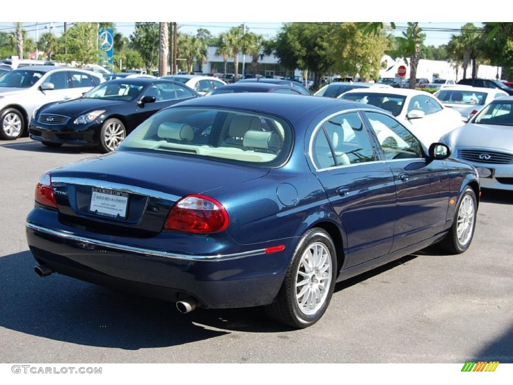 2007 S-Type 3.0 - Indigo Blue Metallic / Ivory/Mocha photo #16