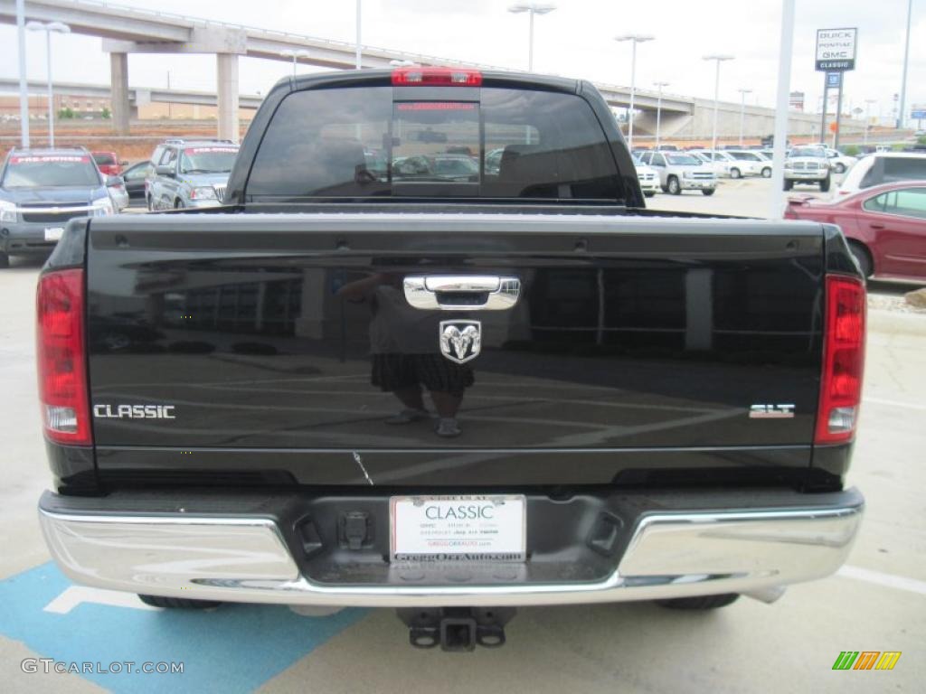 2006 Ram 1500 SLT Quad Cab - Brilliant Black Crystal Pearl / Medium Slate Gray photo #6