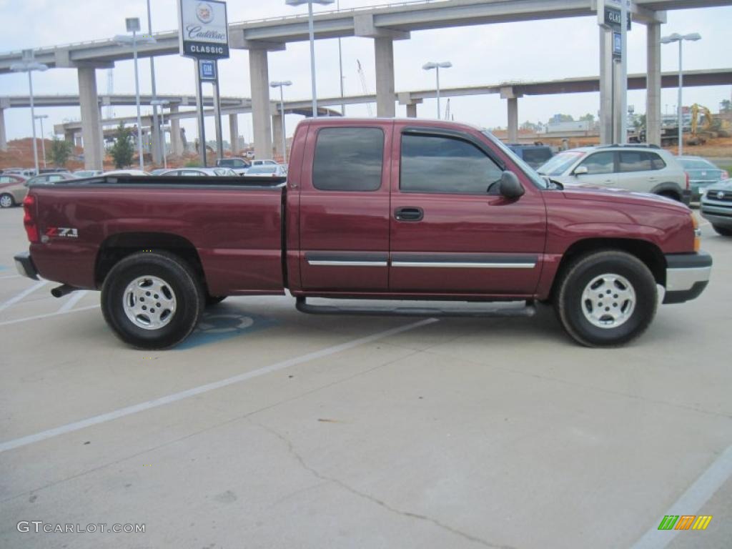 2003 Silverado 1500 Z71 Extended Cab 4x4 - Victory Red / Medium Gray photo #4