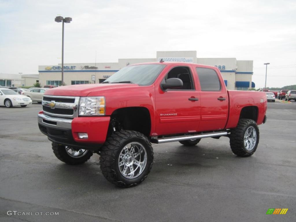 2010 Silverado 1500 LT Crew Cab 4x4 - Victory Red / Ebony photo #1