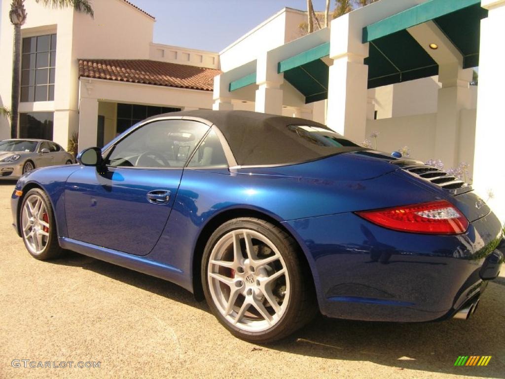 2009 911 Carrera S Cabriolet - Aqua Blue Metallic / Stone Grey photo #6