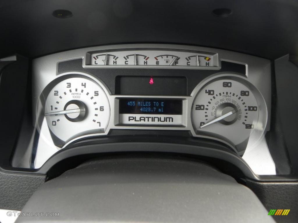 2010 F150 Platinum SuperCrew 4x4 - Red Candy Metallic / Sienna Brown Leather/Black photo #20