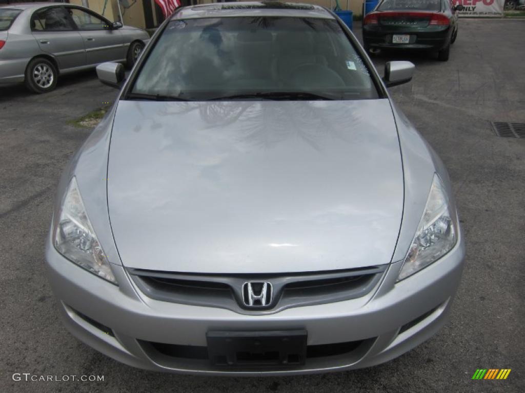 2006 Accord EX-L Coupe - Alabaster Silver Metallic / Gray photo #2