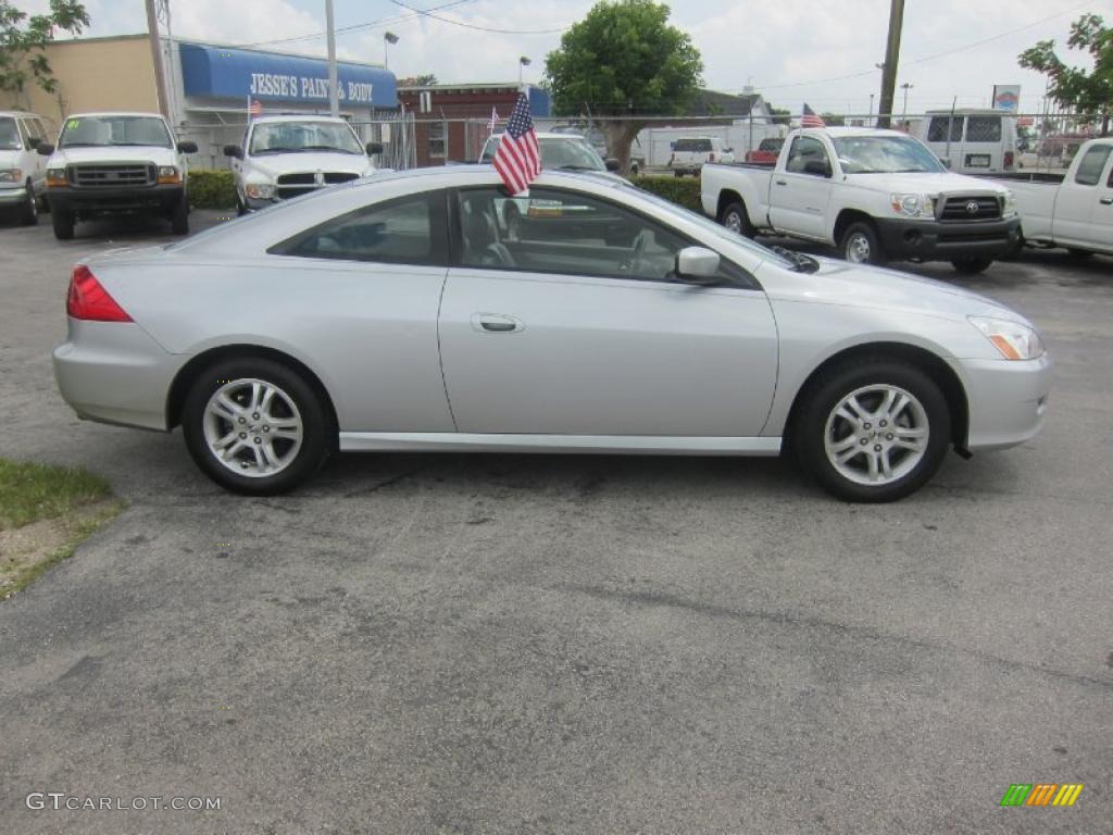 2006 Accord EX-L Coupe - Alabaster Silver Metallic / Gray photo #4