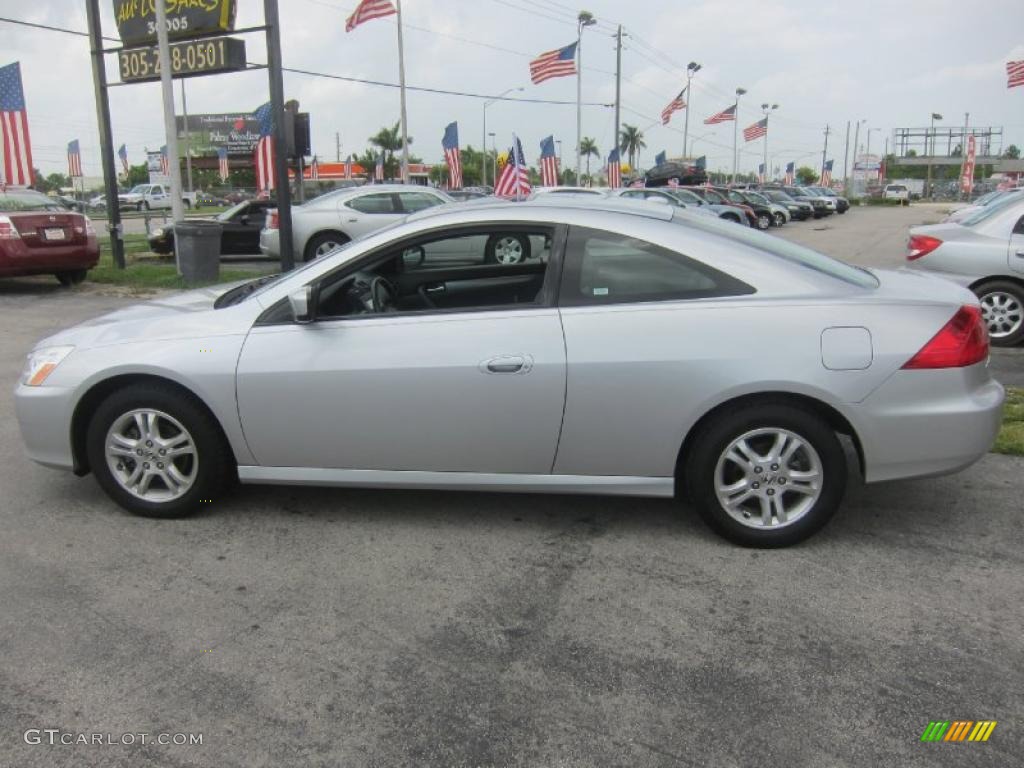 2006 Accord EX-L Coupe - Alabaster Silver Metallic / Gray photo #9