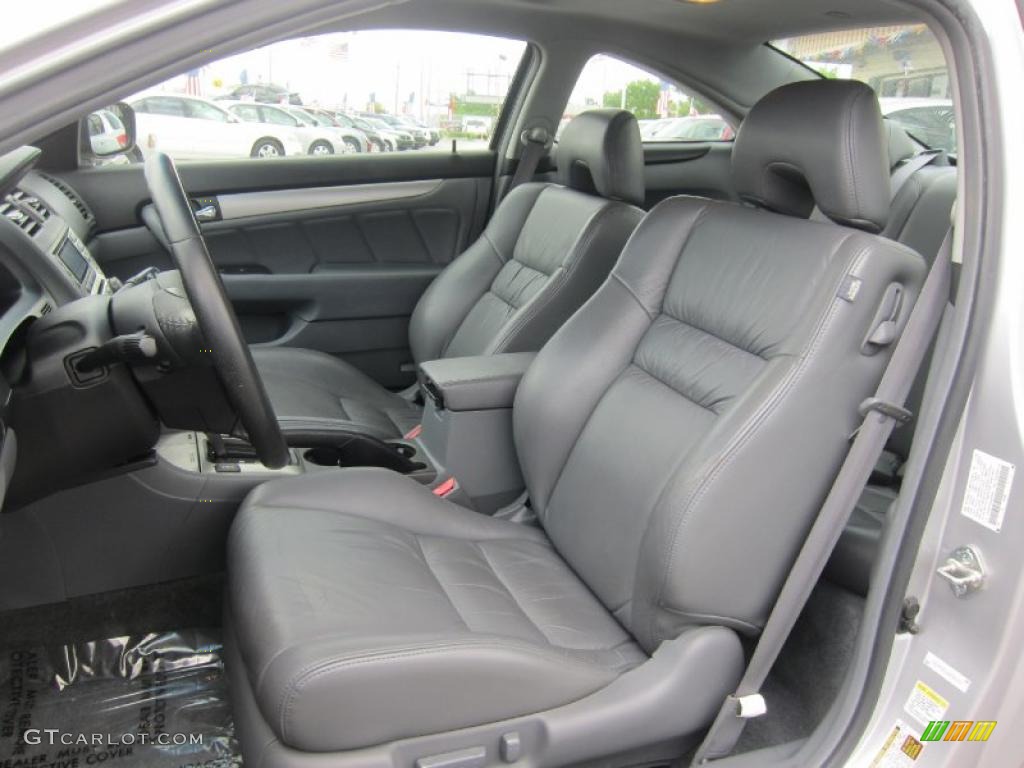 2006 Accord EX-L Coupe - Alabaster Silver Metallic / Gray photo #11